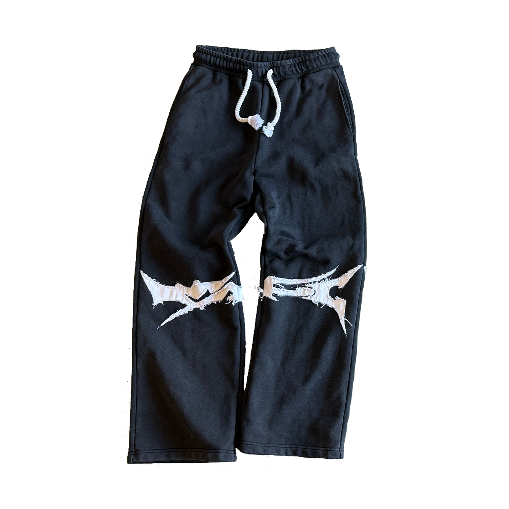 Frayed Noir Joggers