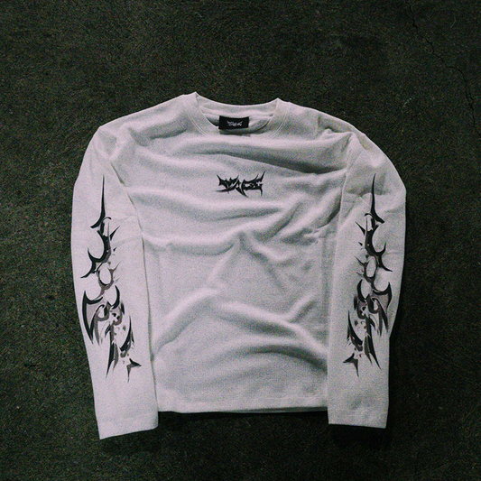 Bladed Waffle Knit (White)
