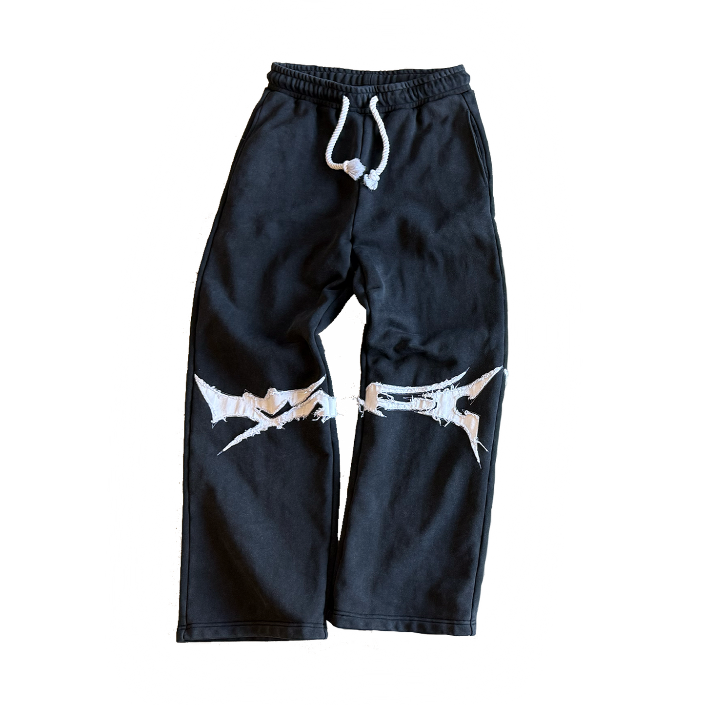 Frayed Noir Joggers