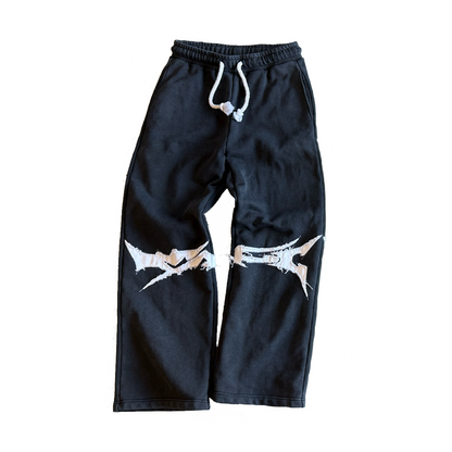 Frayed Noir Joggers