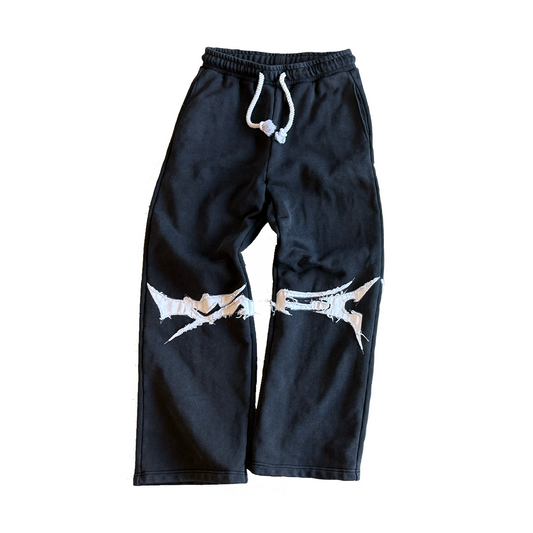 Frayed Noir Joggers